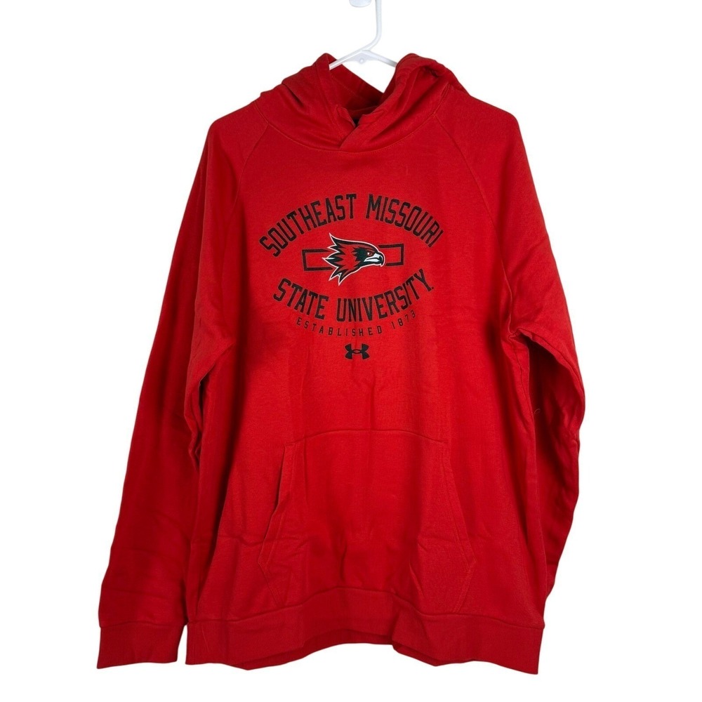 Under Armour Mens XL Southeast Missouri State University Red Hoodie Redhawks NWT